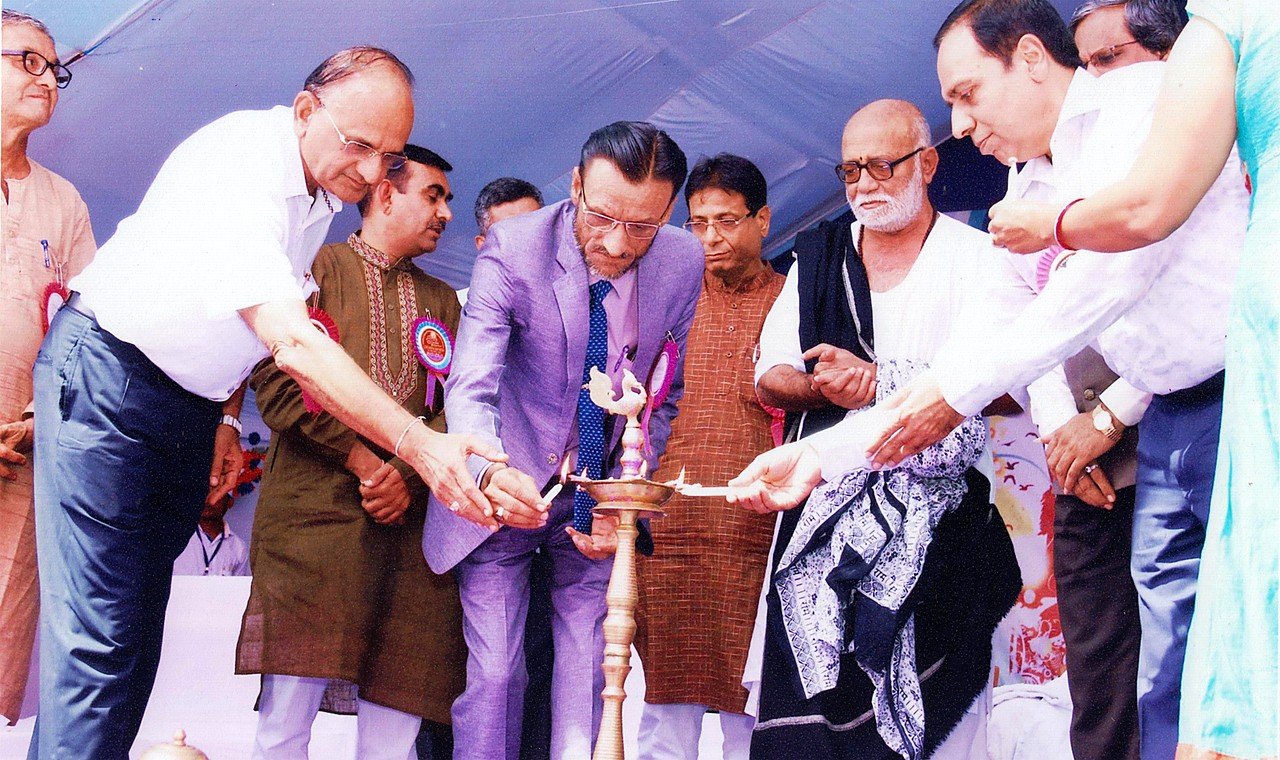 Youth festival lamp-lighting ceremony representing cultural and academic growth
